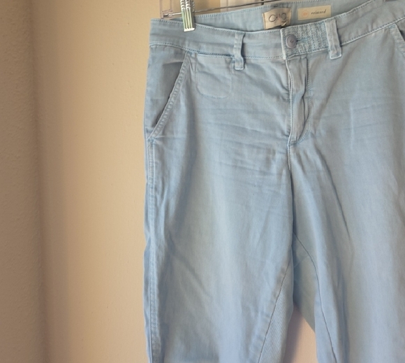 Chino By Anthropologie Jeans 29 Relaxed Sky Blue Light Blue - Picture 7 of 11